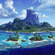Moto Nui, the island created for Moana.